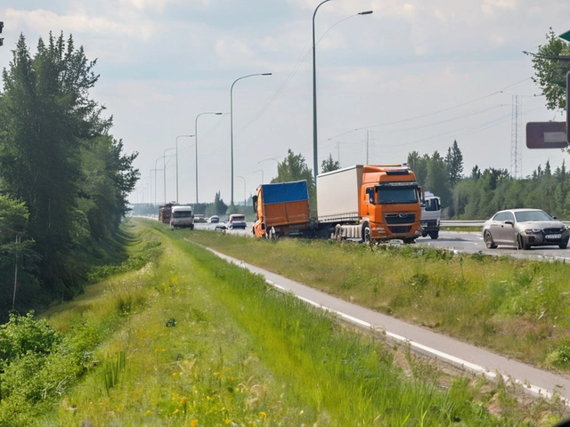 Серьезное ДТП на трассе М5 в районе Рыбного: столкновение автомобилей